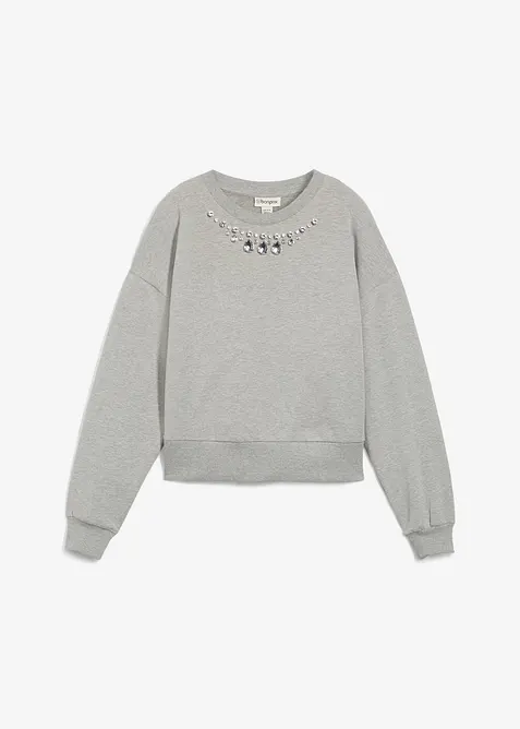 Oversized sweatshirt i bomull, bonprix