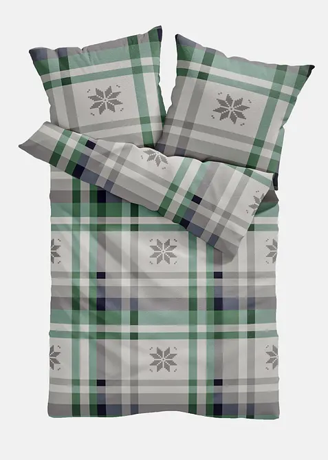 Sengesett med rutemønster, bonprix