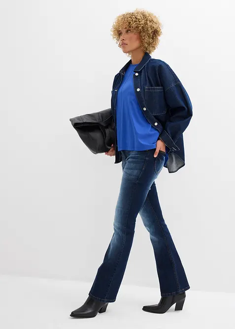 Topp i boxy-modell og økologisk bomull, bonprix