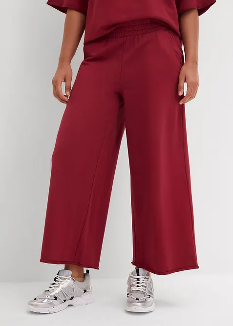 7/8-lang sweatbukse i økologisk bomull, bonprix