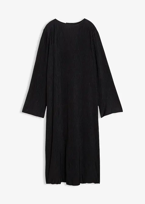 Crinkle midikjole, bonprix