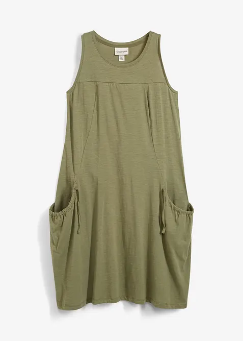 Jerseykjole i bomull med lommer, bonprix