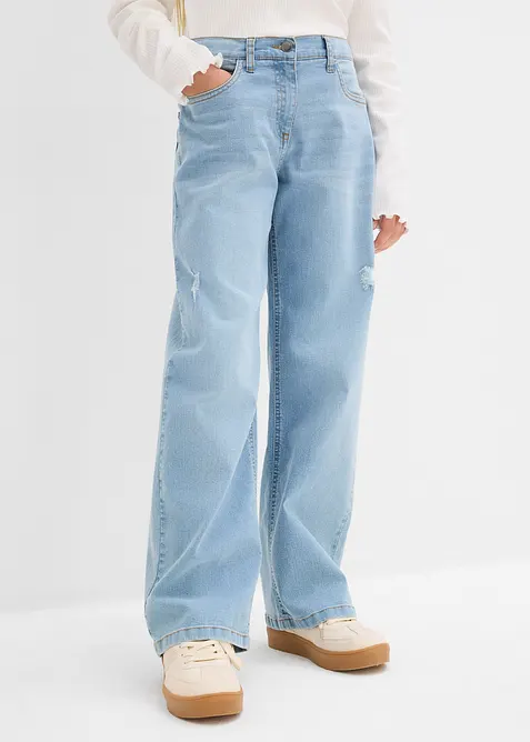 Wide Leg-jeans Mid Waist, bonprix