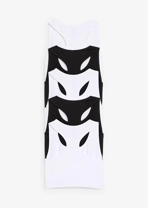 BH-topp med myk, økologisk bomull (5-pack), bonprix