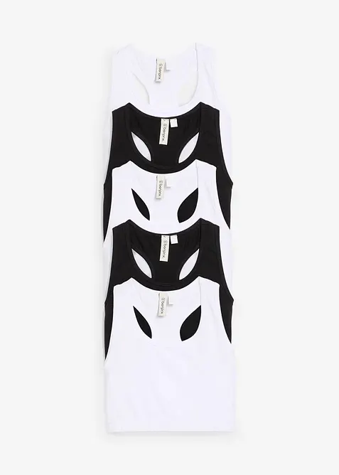 BH-topp med myk, økologisk bomull (5-pack), bonprix