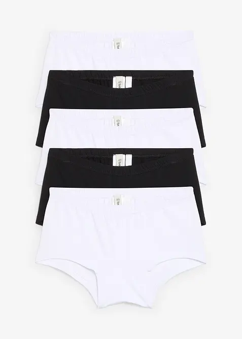 Panty med myk økologisk bomull (5-pack), bonprix