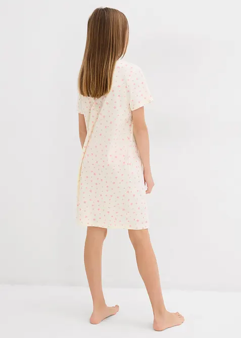 Nattskjorte av 100% økologisk bomull (3-pack), bonprix