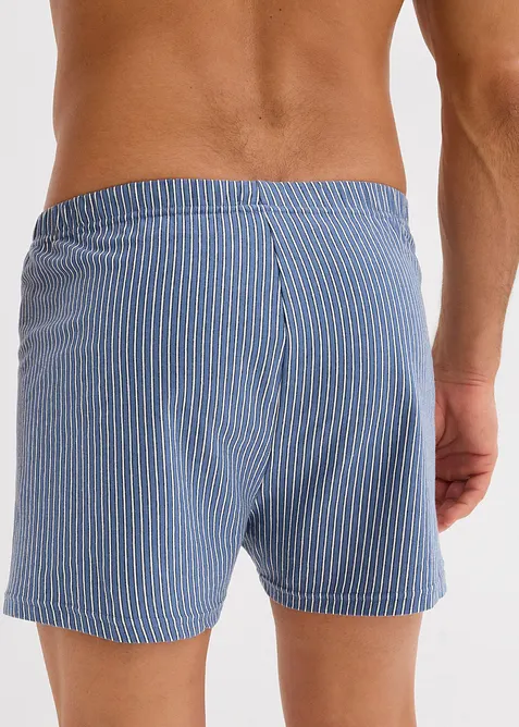 Vid boksershorts i bomullsjersey (3-pack), bonprix