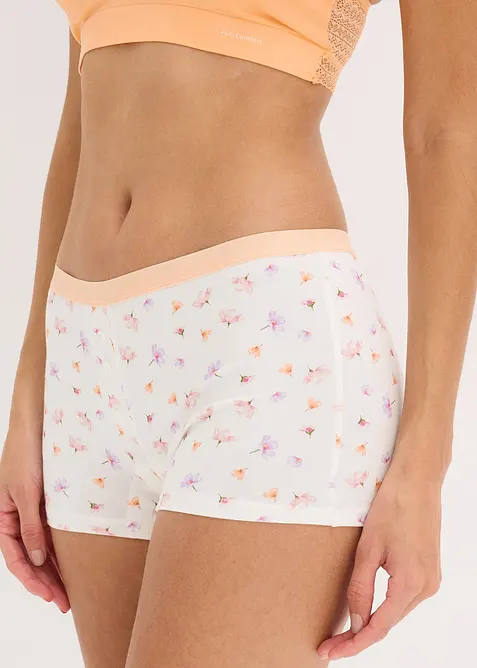 Boxershorts til dame (4-pack) med behagelig bomull, bonprix