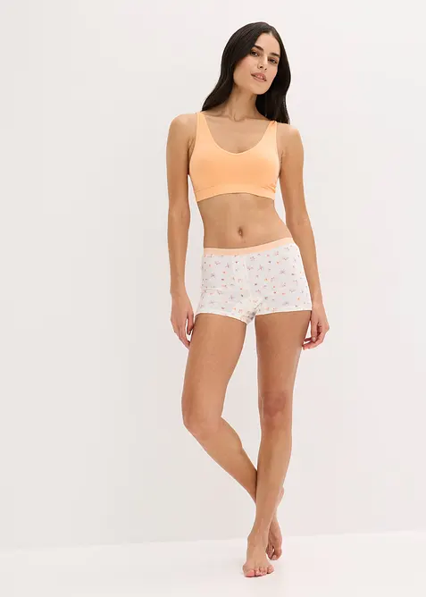 Boxershorts til dame (4-pack) med behagelig bomull, bonprix