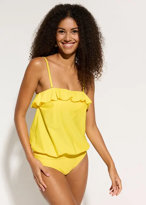 Bandeau-tankini (2-delt sett) med Multiway-stropper, bonprix