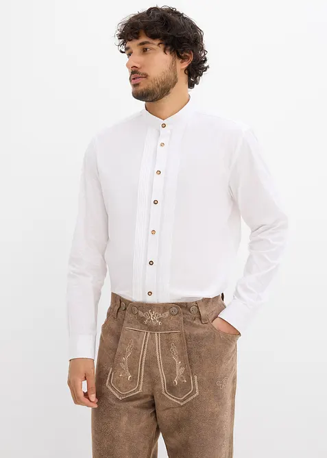 Skjorte i tradisjonell stil av ren bomull, bonprix