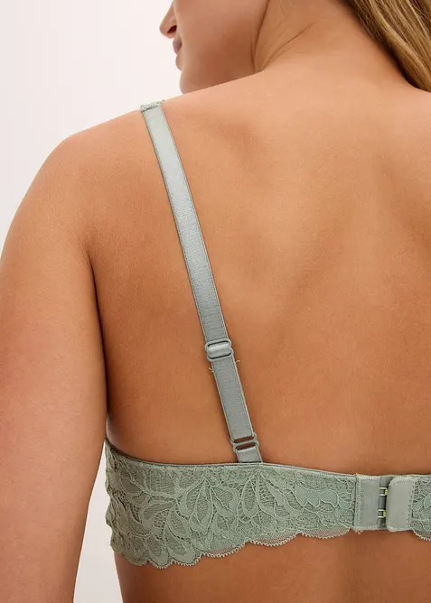 Padded-BH med blomsterblonde, bonprix