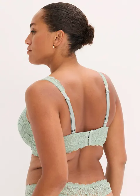 Padded-BH med blomsterblonde, bonprix