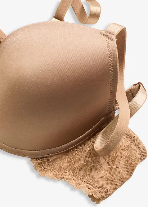 Vattert BH i materiale med glans, bonprix