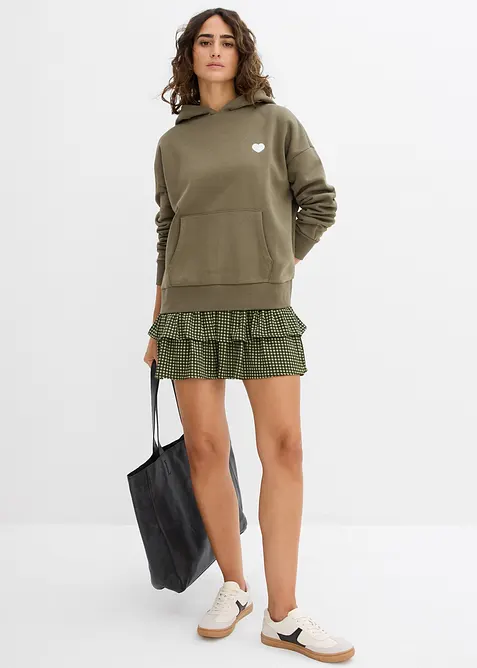 Oversized hettegenser av myk bomullmiks, bonprix