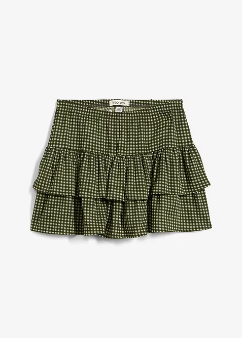 Kappeskjørt av strukturert krepp, bonprix