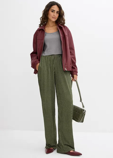 Jerseybukse av strukturert krepp, bonprix