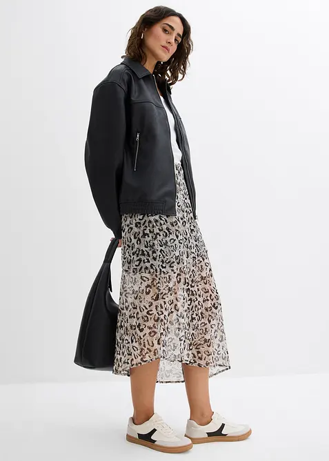 Oversized jakke i imitert skinn, bonprix