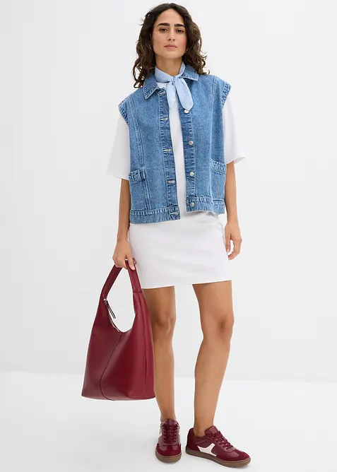 Vid T-skjortekjole, bonprix