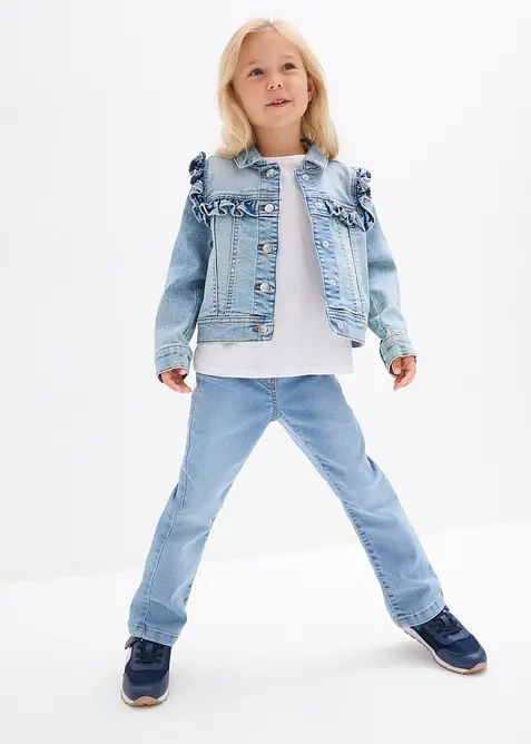 Jeansjakke i elastisk bomullsmiks, bonprix