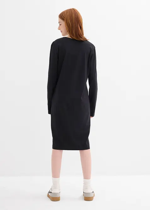 Jerseykjole av elastisk, økologisk bomullsmiks (2-pack), bonprix