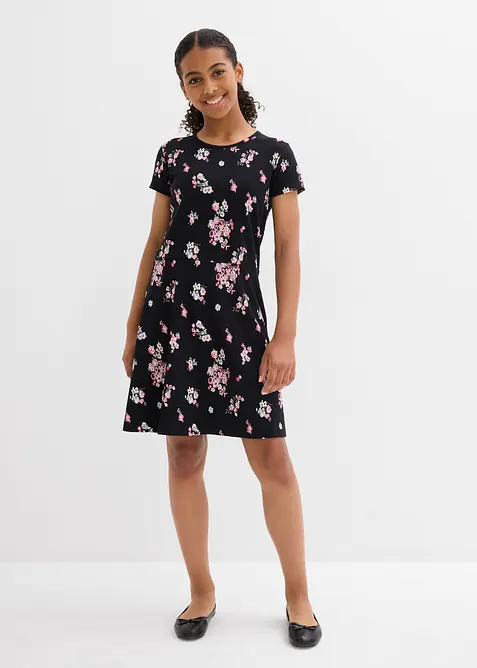 Jerseykjole i økologisk bomull med elastan, bonprix