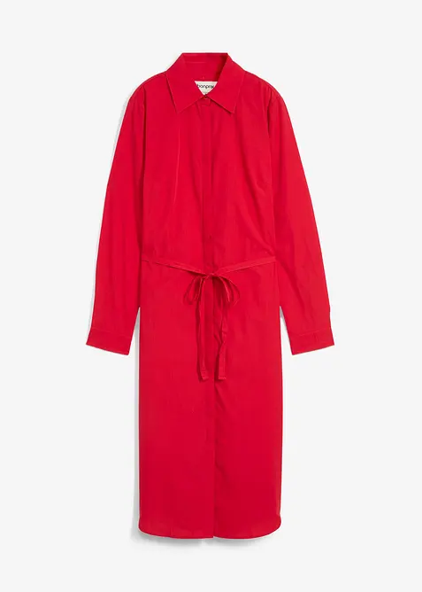 Skjortekjole med silkeandel, bonprix