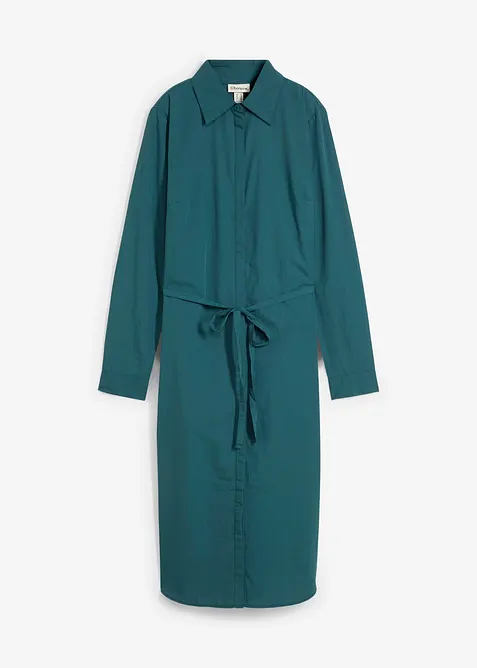 Skjortekjole med silkeandel, bonprix