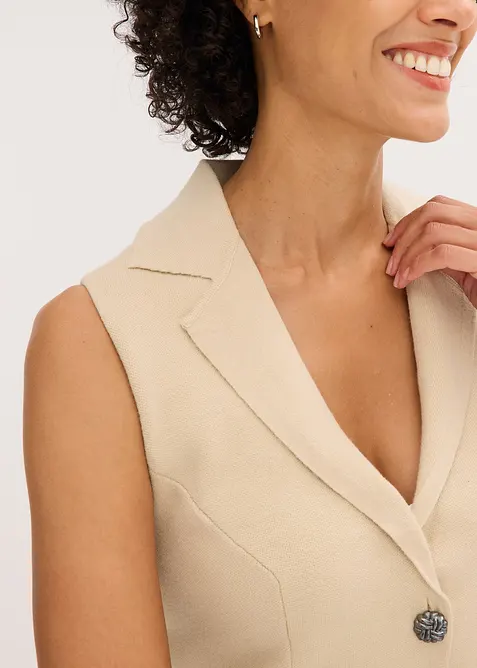 Strikket vest, bonprix