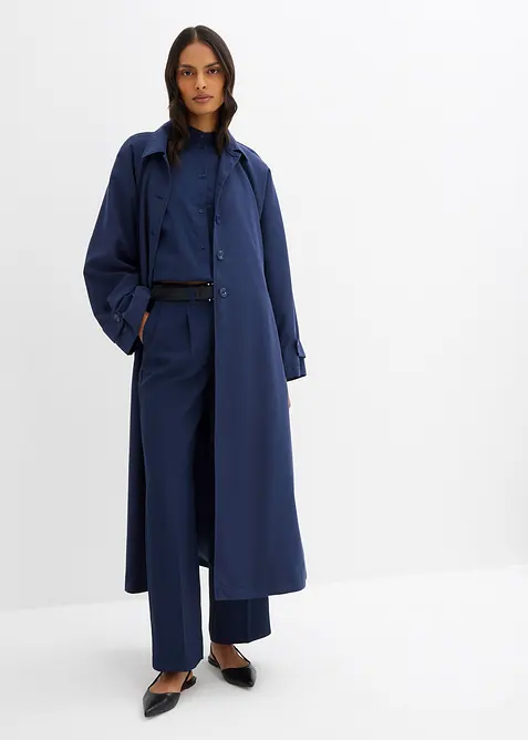 Bukse i lett materiale og med legg, bonprix