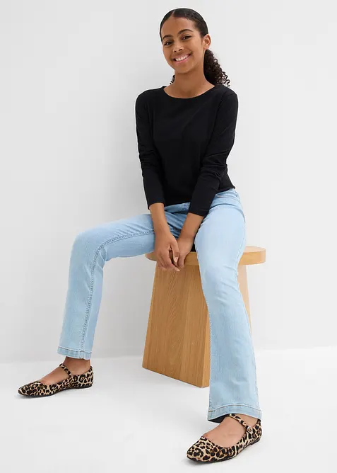 Slip on-jeans, Mid Waist (2-pack), bonprix