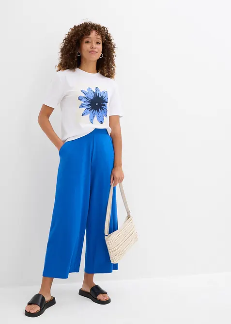 T-skjorte i 100% bomull med trykk, bonprix