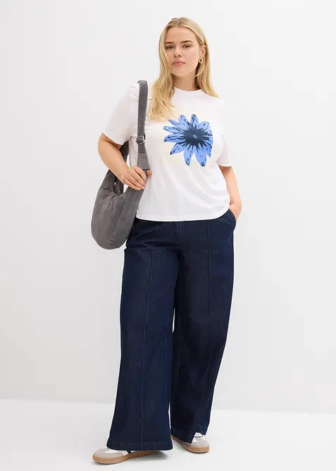 T-skjorte i 100% bomull med trykk, bonprix