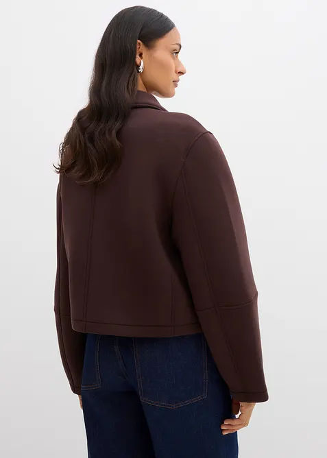 Kort jakke i scuba-materiale, bonprix