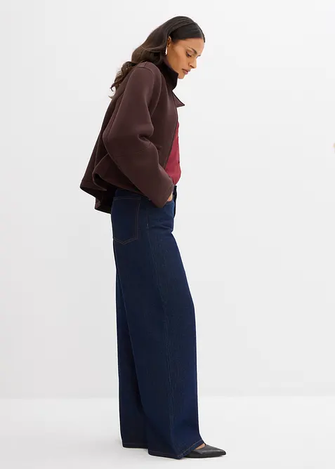 Kort jakke i scuba-materiale, bonprix