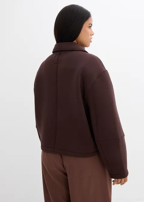 Kort jakke i scuba-materiale, bonprix