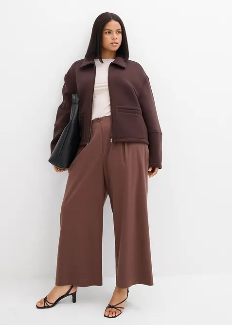 Kort jakke i scuba-materiale, bonprix