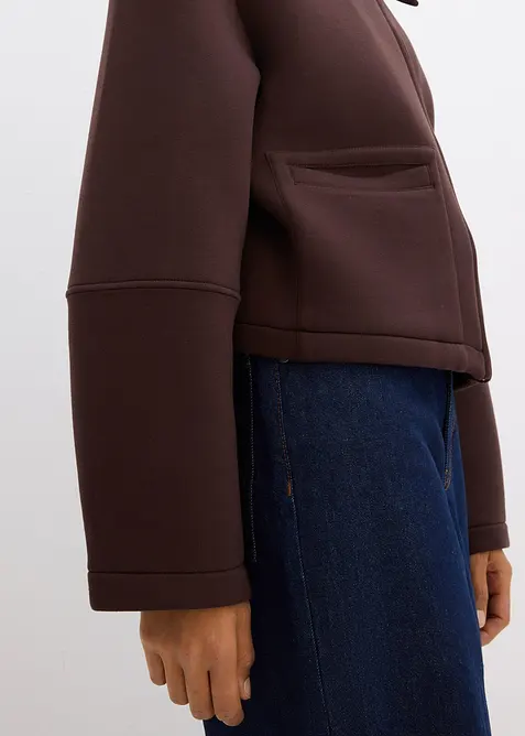 Kort jakke i scuba-materiale, bonprix