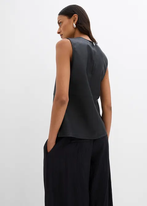 Topp i imitert skinn, bonprix