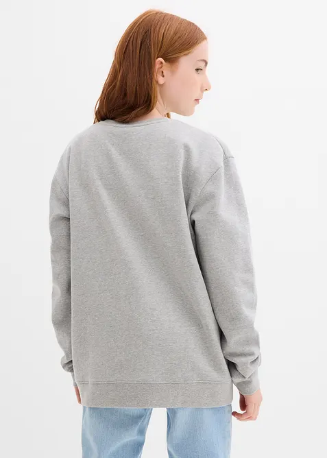 Sweatshirt av myk miks med økologisk bomull, bonprix