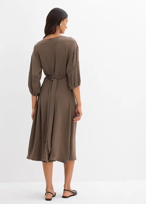 Crinkle kjole, bonprix