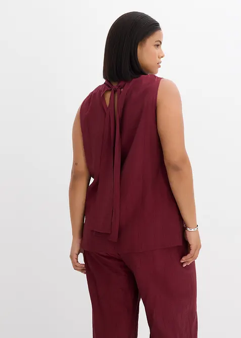 Lang topp i viskosemiks med struktur, bonprix