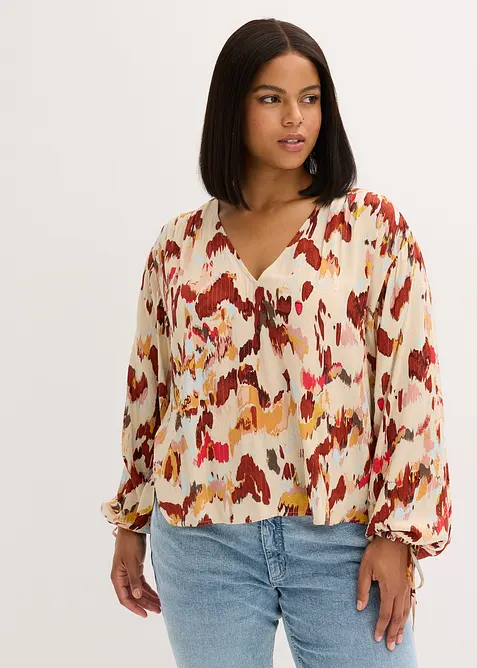 Blusetunika med lurex, bonprix