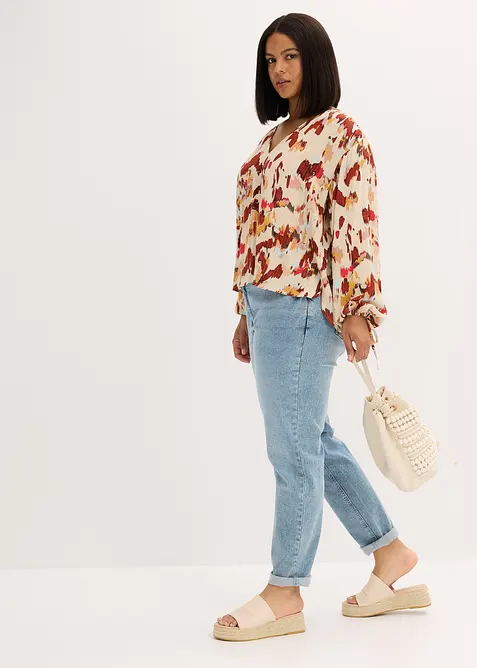 Blusetunika med lurex, bonprix