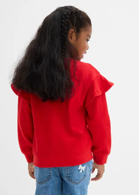 Sweatshirt av myk økologisk bomull (2-pack), bonprix