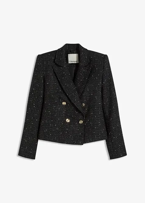 Kort blazer i myk bouclé, bonprix