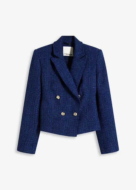 Kort blazer i myk bouclé, bonprix