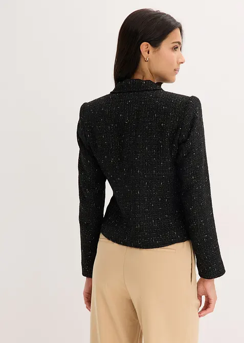 Kort blazer i myk bouclé, bonprix