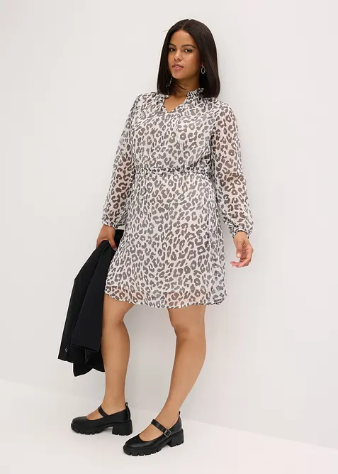 M&oslash;nstret kjole, bonprix